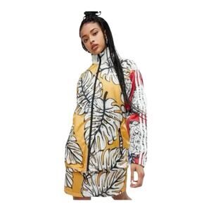 Adidas Originals X Farm Rio 3-Stripe Women's Windbreaker Jacket Multicolor M